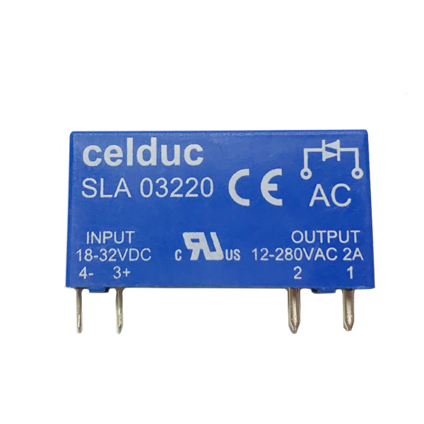 Celduc SLA03220 однофазне твердотільне реле, 2A, 12-280VAC