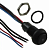 Apem ILP3FAD2L0B кнопка, Ø 12 mm, Momentary (NO), black actuator, blue led, 2 A 24 VDC, IP67