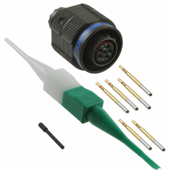 Amphenol D38999/26WA35SN круглий роз'єм високої міцності, Plug, Female pins, 6 Way, MIL-DTL-38999 Series III, 5A, Shell size 9-35, Cable