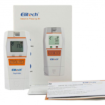Elitech Tlog B100H реєстратор температури та вологості, -30 до +70 °C, Multi-Use, PDF, USB, Bluetooth, LCD, IP65