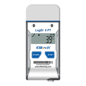 Elitech LogEt 6 PT реєстратор температури сухого льоду, -85 до +50 °C, Single-Use, PDF, LCD, IP65