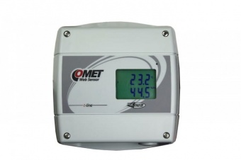Comet T7613D датчик температури, вологості та атмосферного тиску з Web інтерфейсом, Ethernet, 1ch, -30 to +105 °C, 0 to 100% RH, 600 to 1100 hPa, LCD, PoE, Duct mount