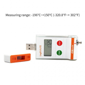 Elitech LogEt 8 UTE реєстратор температури, -196 до +150 °C, Multi-Use, PDF, USB, LCD, IP65