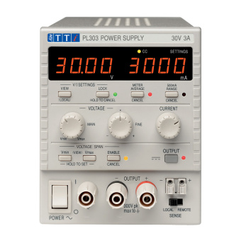 Aim-TTi PL303 лабораторний блок живлення single output, (0-30V, 1mA-3A або 0-30V, 0,1mA-500mA) 90W