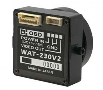 Watec WAT-230V2/CS ультра-компактна відеокамера, 1/4” CCD, analog color, day/night, 650TVL, 0.005 lx