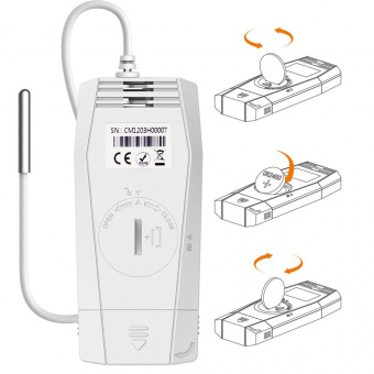 Elitech Tlog B100EH реєстратор температури та вологості, -40 до +85 °C, Multi-Use, PDF, USB, Bluetooth, LCD, IP65