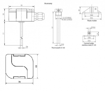 Sensit SD124 датчик температури, -50 до +150 °C, CAN / CANOpen-CIA DS 301, IP 65
