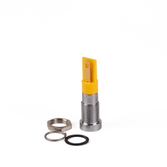 Apem Q8R9CXXY24AE світлодіодний індикатор, Ø8mm, 24VAC/VDC, Yellow, IP67