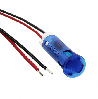 Apem QS83XXB24 світлодіодний індикатор, Ø8 mm, 24 VDC, Blue