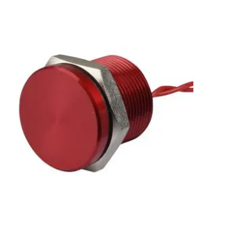 Apem PBAR9AF6000 п'єзокнопка, 19mm, NO, 200mA 24 VAC/DC, IP69K, 50 millions cycles, red