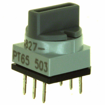 Apem PT65503 поворотний перемикач, 200 mA 42 VDC, -20°C - +70°C, 16 position, Hexadecimal, washable
