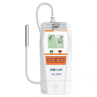 Elitech Tlog 100EH реєстратор температури та вологості, -40 до +85 °C, Multi-Use, PDF, USB, LCD, IP65