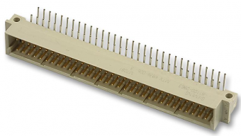 TE Connectivity V42254-B1200-C960 роз'єм, DIN 41612, Eurocard Type C, 96 Contacts, Plug, 2.54 mm, 3 Row, a+b+c