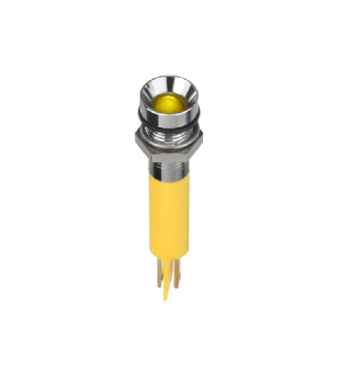 Apem Q8R1CXXY12E світлодіодний індикатор, Ø8mm, 12VDC, Yellow, IP67
