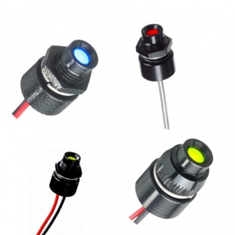 Apem серія світлодіодних індикаторів QRM8 Series, Ø8mm