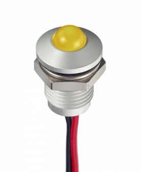 Apem Q8P5ACXXLR12AE світлодіодний індикатор, Ø8mm, 12 VDC/VAC, 2 mA, red, cable 200mm, IP67
