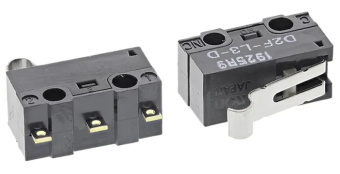 Omron D2F-L3-D мікроперемикач, 3A, 125V, SPDT, IP40