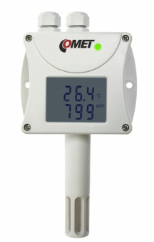 Comet T6440 датчик температури, вологості та рівня CO2, 1ch, -10 to +50 °C, 5 to 95 % RH, 0 to 2000 ppm, RS485, LCD