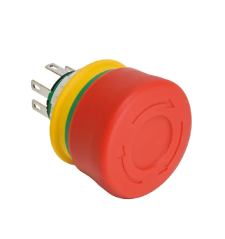 IDEC XA1E-BV3SG02TRH кнопка аварійного відключення, Ø16, 2NC, Short Body, Ø30 Bright-Red Button, Solder/Tab Terminals