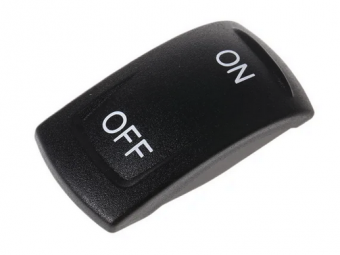 Apem KRR22N44XX45 актуатор, UP-ENGINE IDLE -DOWN, for illuminated, black color
