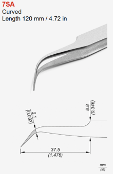 JBC 8002149 пінцет 7SA, 120 мм