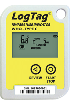 LogTag TIC20 індикатори температури, -30 до +60 °C, Single-Use, LCD, IP64
