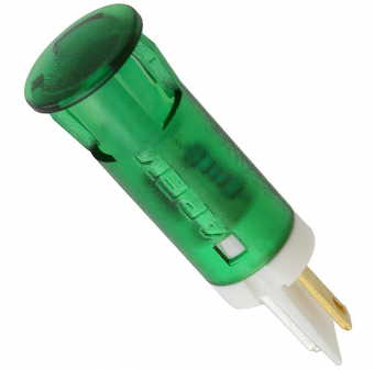 Apem QS61XXG02 світлодіодний індикатор, Ø6 mm, 6 VDC, Green