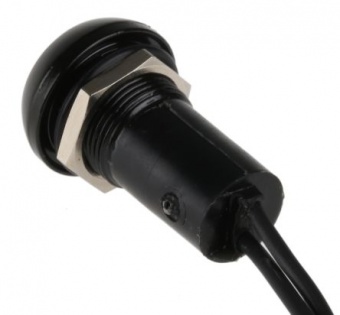 Apem ILP3FAD2L0G кнопка, Ø 12 mm, Momentary (NO), black actuator, green led, 2 A 24 VDC, IP67