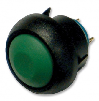 Apem IBR3SAD300104 кнопка, Ø 12 mm, Momentary (NO), Snap-in, 400 mA 32 VAC - 100 mA 48 VDC, IP54