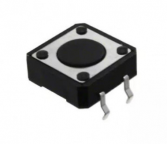 Apem серія тактових кнопок на друковану плату MJTP Series 12mm Through hole, SPST, momentary, 50 mA 12 VDC, 