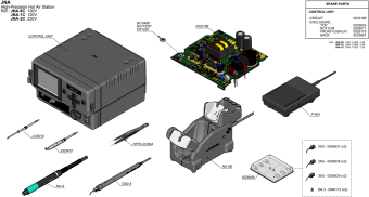 JBC JNA-2C термоповітряна паяльна станція JNA, 70W, 230V, 150-450°C