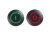 Apem FDAP1C1282F05 кнопка Ø 24 mm, Latching (OFF - ON), illuminated, 4 A, 12 VDC, I (green) / O (red) symbols, IP69K