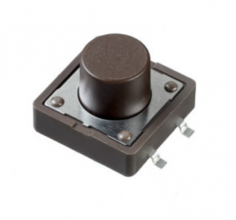 Apem серія тактових кнопок на друковану плату PHAP5-50 Series, 12 x 12 mm, NO, 50 mA 12 VDC