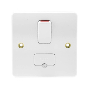 MK Electric K330 WHI одноклавішний вимикач з запобіжником, 13A