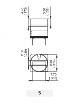 Apem PT65503 поворотний перемикач, 200 mA 42 VDC, -20°C - +70°C, 16 position, Hexadecimal, washable