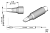 JBC C210008 паяльне жало, chisel, 1,3 x 0,6 mm