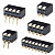 Apem серія DIP перемикачів IKP SERIES,  -20 °C to +80 °C, 100 mA 50 VDC, 2 to 10 Way, tape seal, through hole/SMT