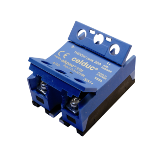 Celduc SOM02060 твердотільне реле постійного струму, 20A, 5-40VDC, 3.5-32VDC