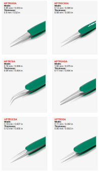 JBC HPTR-2ASA пінцет з гумовими накладками, 123 мм