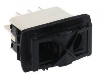 Apem KR452AKXXA клавішний перемикач, MOM-ON, 5 A 24 VDC, IP68