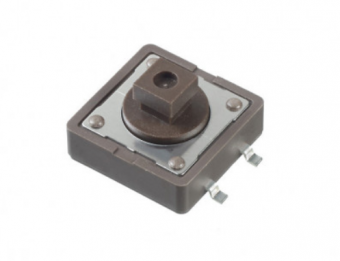 Apem серія тактових кнопок на друковану плату PHAP5-50 Series, 12 x 12 mm, NO, 50 mA 12 VDC