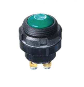 Apem IZPR3V262 кнопка, Ø 16 mm, Momentary (NO), red actuator, 4 A 48 VDC, IP67