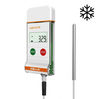 Elitech LogEt 8 UTE реєстратор температури, -196 до +150 °C, Multi-Use, PDF, USB, LCD, IP65