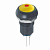 Apem IPR1SAD5L0S кнопка, Ø 12 mm, Latching OFF - ON, yellow actuator, red led, IP67