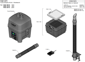 JBC FAE1-2K1C димоуловлювач FAE1 KIT1, 230V