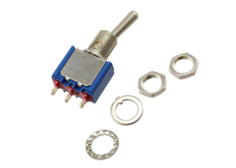 Apem 5636AB тумблер, ON-ON, 1 pole, Ø 6,35mm, 4A 30 VDC, 3A 250VAC