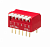 Apem NDP-07-V DIP перемикач, -20 °C to +70 °C, 100 mA 50 VDC, 7 way, RoHS compliance