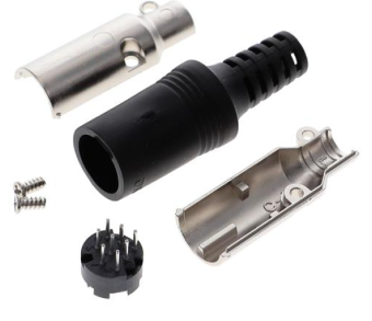 Hirose HR212-10P-8P(41) роз'єм, Plug, Male contacts, 8 way, 100V ac /140V dc, 1A, Cable Mount