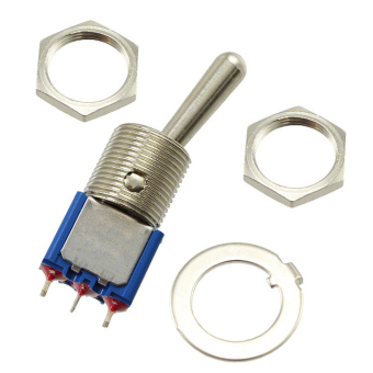 Apem 5636MAB тумблер, ON-ON, 1 pole, Ø 11.9 mm, 4A 30 VDC, 3A 250VAC
