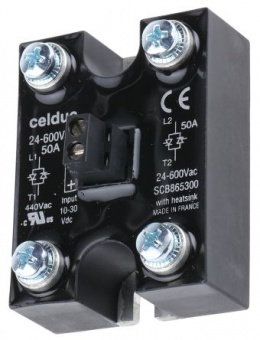 Celduc SCB941600 двофазне твердотільне реле, 2x12A, 12-280VAC
